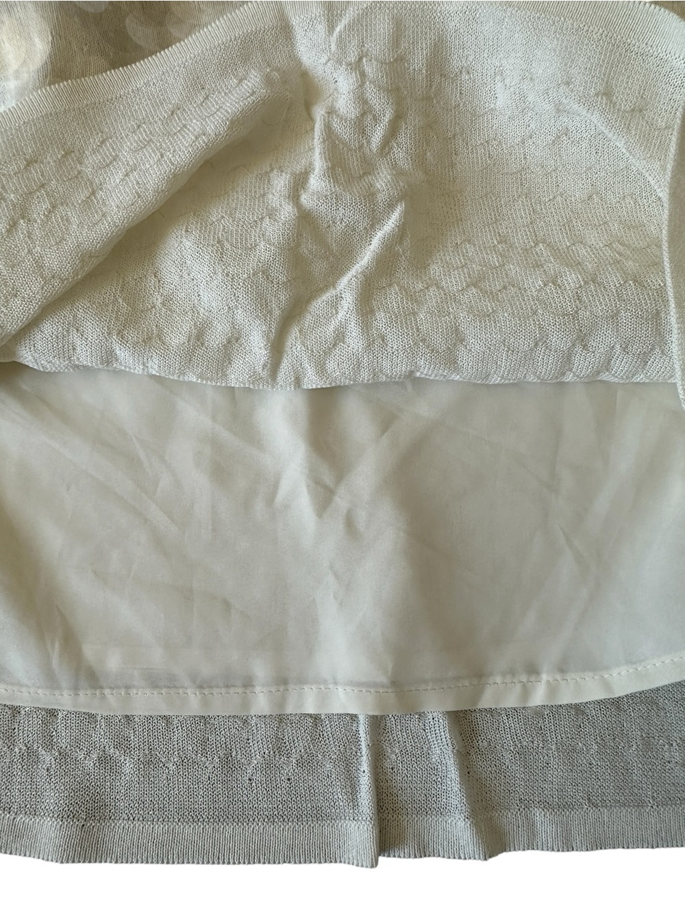 Zara Cream Sequin Mini Skirt - Picture 8 of 11